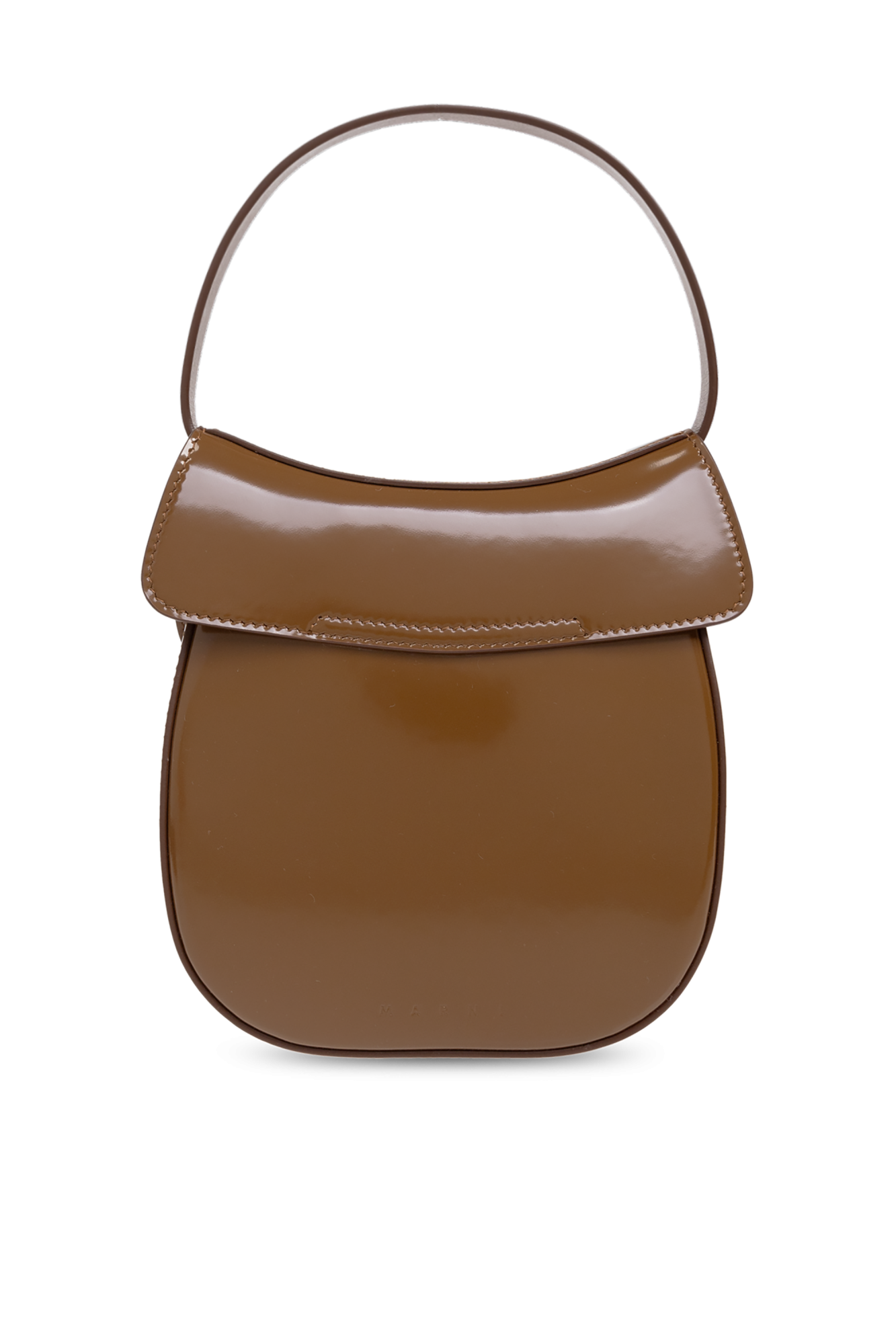 【MARNI】ブラウン レザー製 Butterfly スモール ハンドバッグ ブラウン レザー製 Butterfly スモールハンドバッグ | Marni